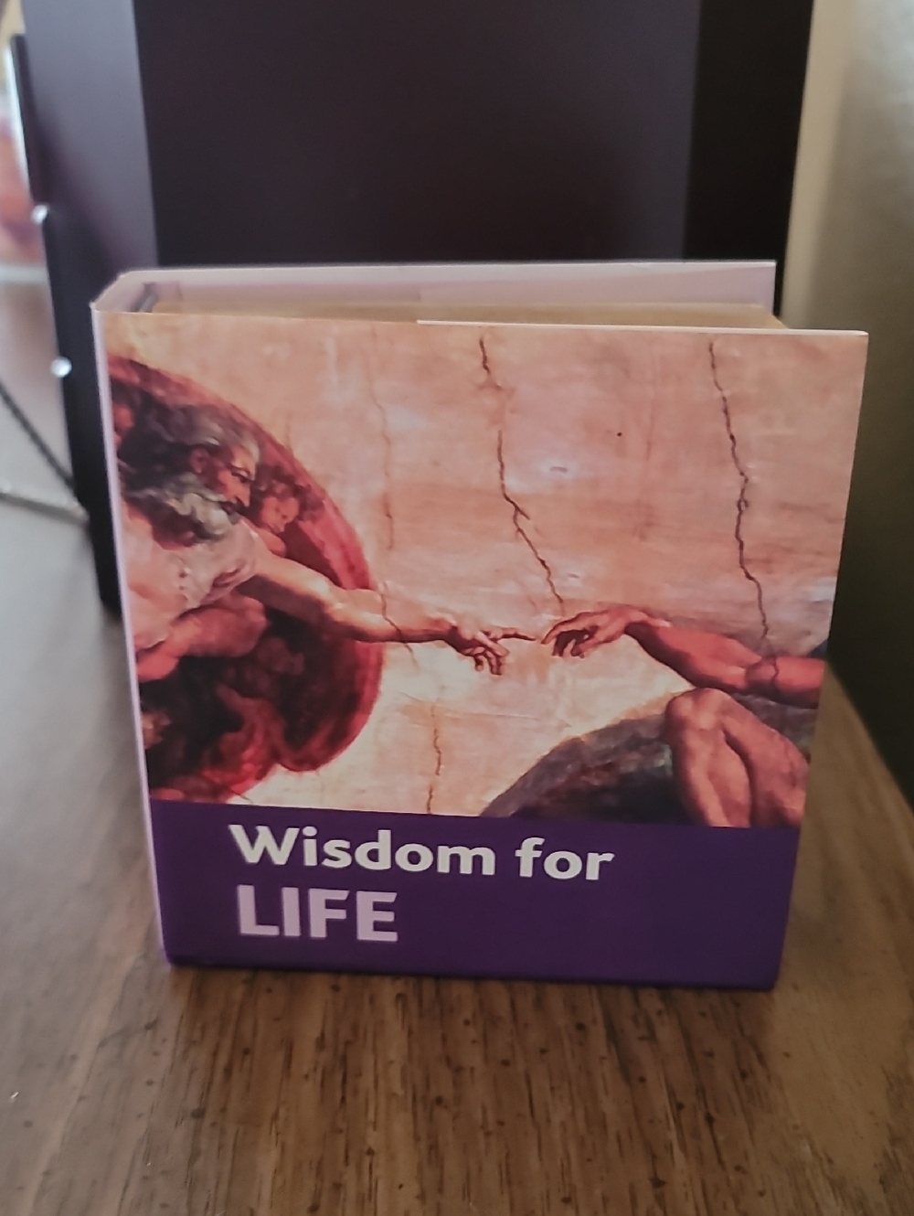Wisdom for Life Decorative Book Box - Purple Cover